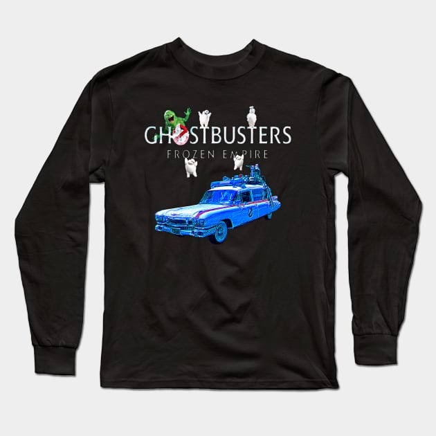 Ecto 1 frozen. Long Sleeve T-Shirt by GCNJ- Ghostbusters New Jersey